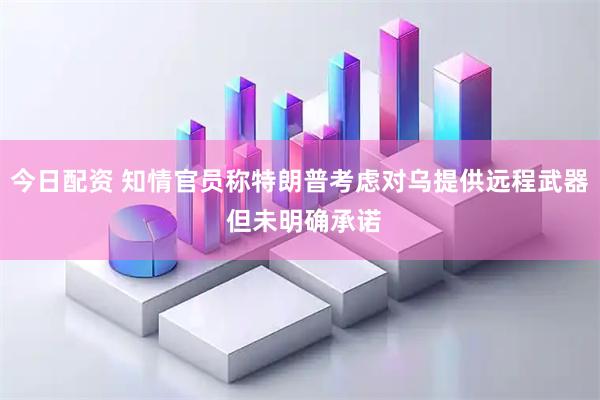 今日配资 知情官员称特朗普考虑对乌提供远程武器 但未明确承诺